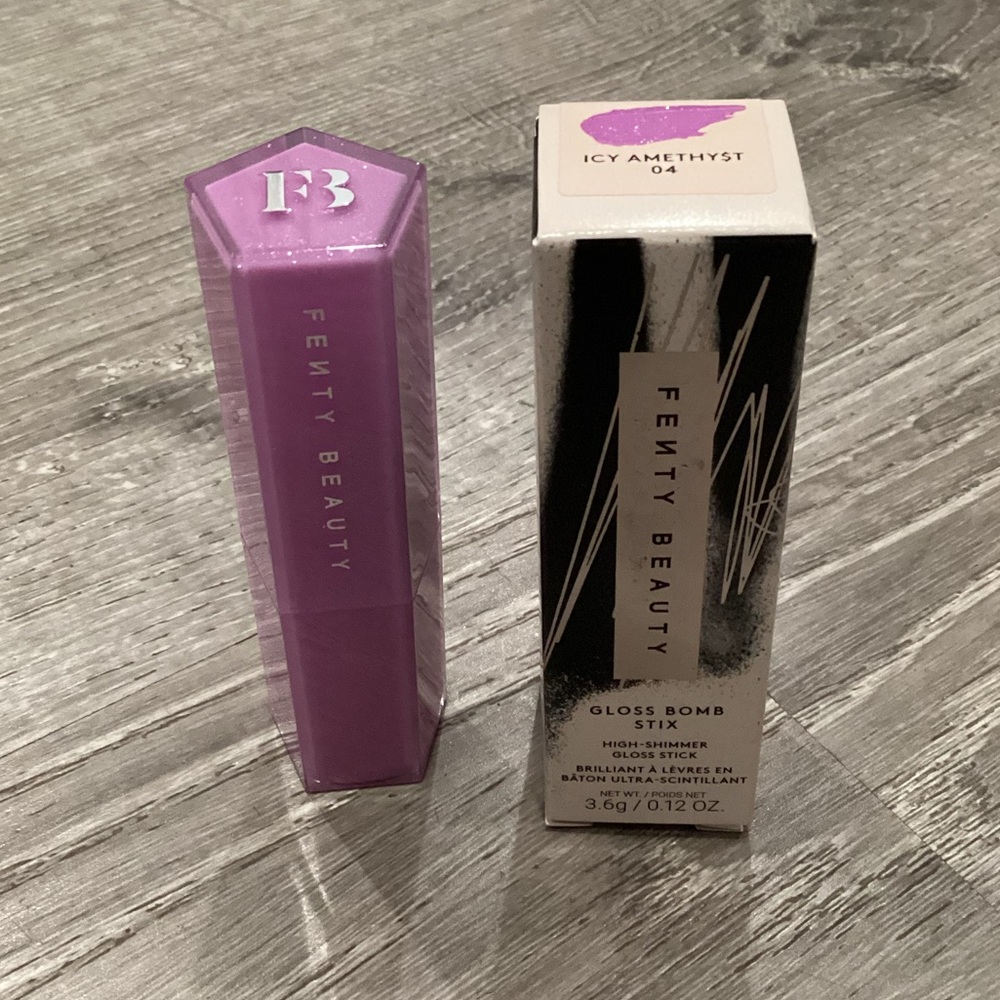 New Fenty Beauty by Rihanna Gloss Bomb Stix High-Shine Gloss Stick Icy Amethy$t - Picture 3 of 7
